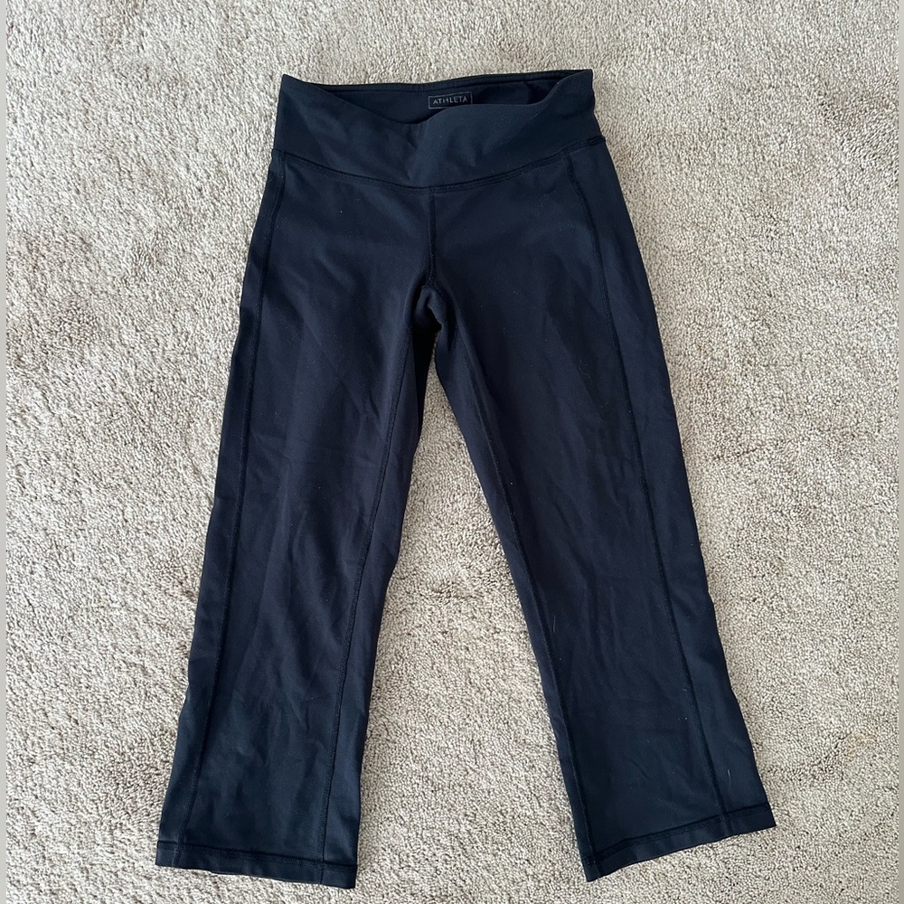 Athleta cropped leggings size xxs - black